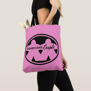 Bolso De Tela Juego de mesa Pareja de Tote de marco negro