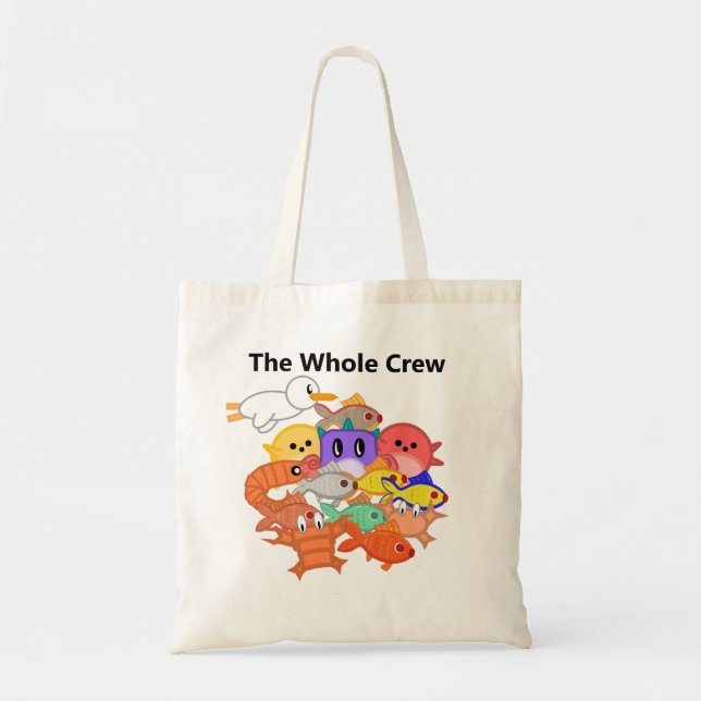 Bolso De Tela Juego de pescado Tote Bag - Todo el equipo (Frente)