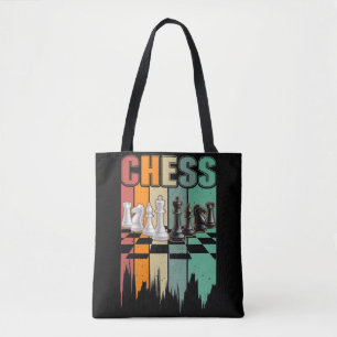 Bolso De Tela Juego de tablero de ajedrez de ajedrez retro