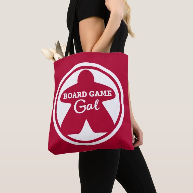 Bolso De Tela Juego de tablero Gal Tote de marco blanco (Detalle)