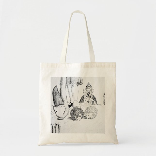 Bolso De Tela Juego del croquet del país de las maravillas (Frente)