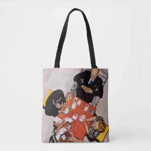 Bolso De Tela Juego del puente de Norman Rockwell