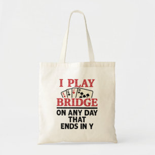 Bolso De Tela Juego el puente en cualquier día que termine en Y