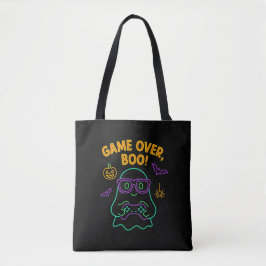 Bolso De Tela Juego sobre Boo Funny Halloween Gamer Ghost