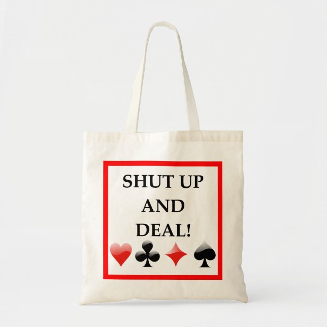 Bolso De Tela juegos de cartas (Frente)