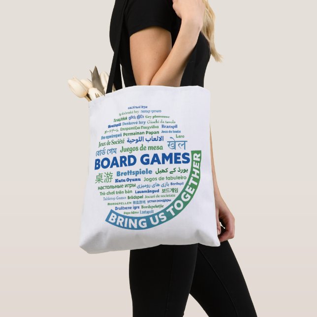 Bolso De Tela Juegos de mesa nos unen Tote (Detalle)