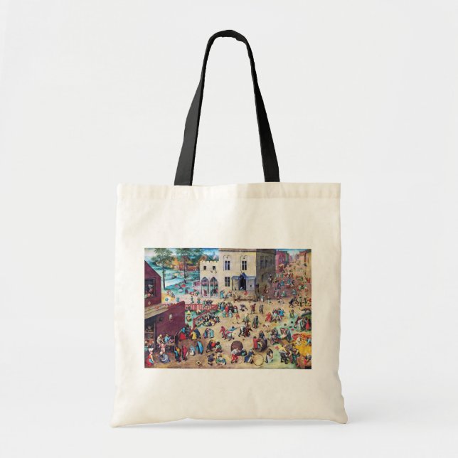 Bolso De Tela Juegos infantiles, Pieter Bruegel (Frente)