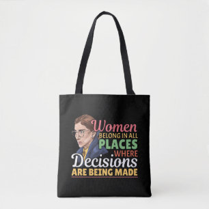 Bolso De Tela Juez de abogada feminista de Ruth Bader Ginsburg
