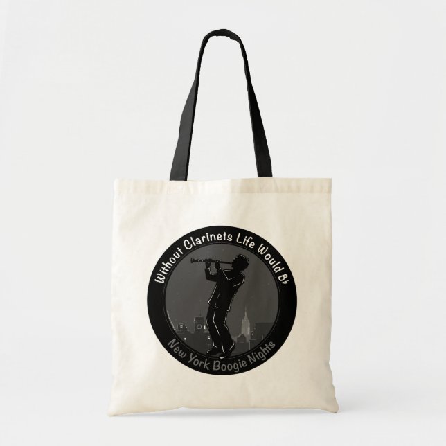 Bolso De Tela Jugador Clarinet de Nueva York (Frente)