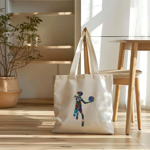 Bolso De Tela Jugador de Baloncesto Adolescente
