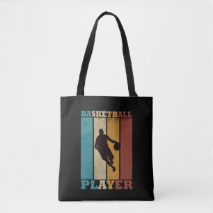 Bolso De Tela Jugador de baloncesto con estilo retro vintage