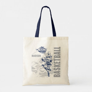 Bolso De Tela Jugador de baloncesto con nombre personalizado