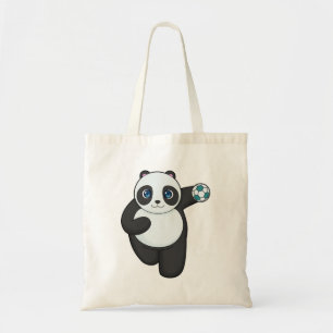 Bolso De Tela Jugador de balonmano Panda Balonmano