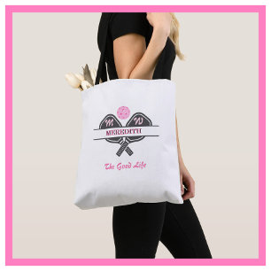 Bolso De Tela Jugador de bolas de póquer Monograma pádel