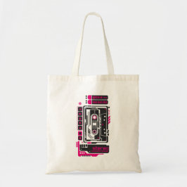Bolso De Tela Jugador de cassette portátil Retro Future