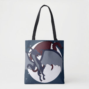 Bolso De Tela Jugador de Dragón de Fantasía Mitológica Ascendido