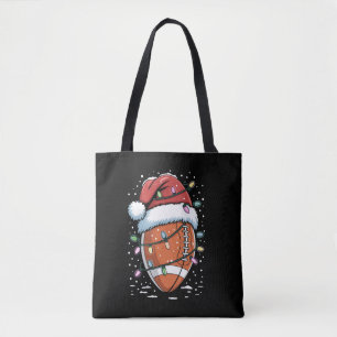 Bolso De Tela Jugador de fútbol americano de Navidad Santa Depor