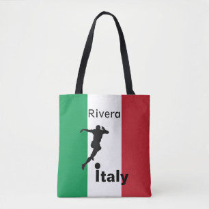 Bolso De Tela Jugador de fútbol, personalizable italiano