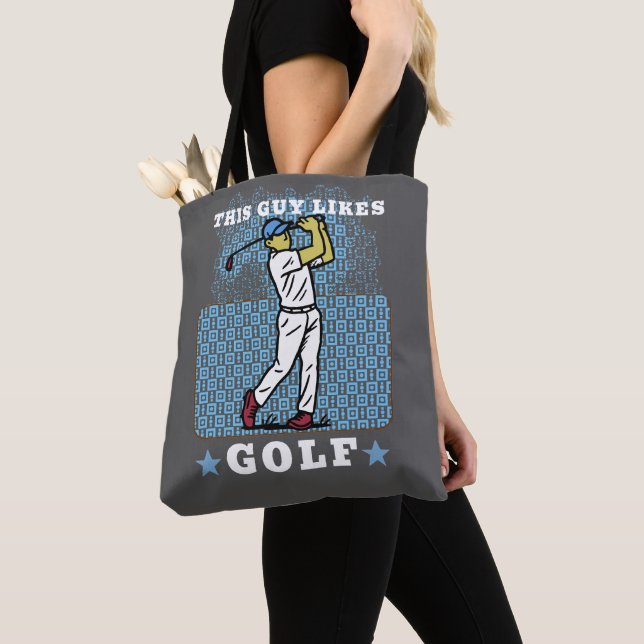 Bolso De Tela jugador de golf (Detalle)