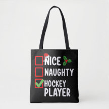 Jugador De Hockey Bueno Malo Lista De Navidad Sant