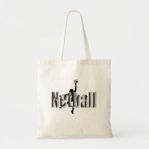 Bolso De Tela Jugador De Netball Y Nombre Dimensional,
