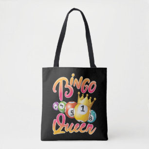 Bolso De Tela Jugador de Reina de Bingo