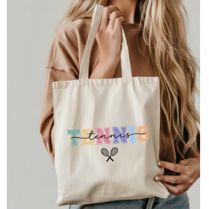 Bolso De Tela Jugador de Tenis Colorido