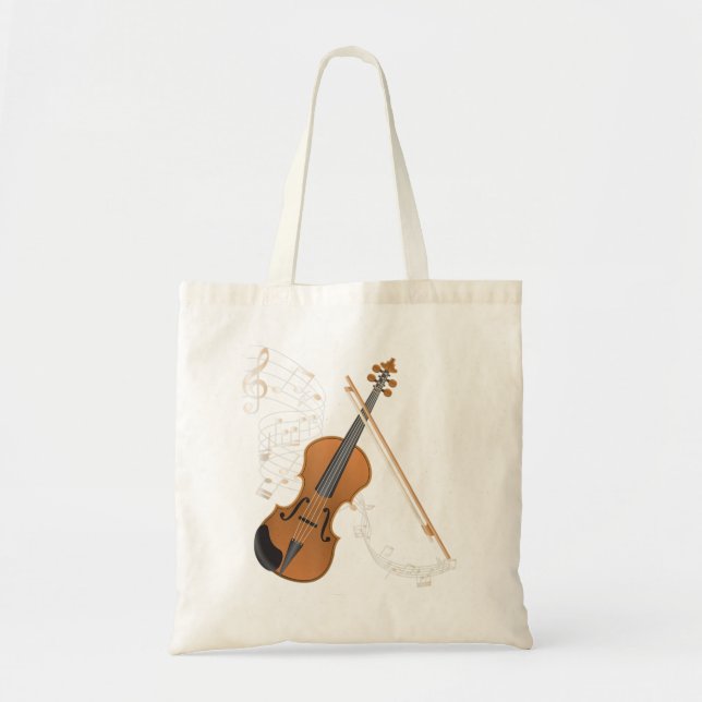 Bolso De Tela Jugador de violín de la orquesta regalo Instrument (Frente)