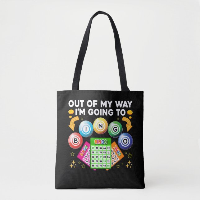 Bolso De Tela Jugador divertido de Bingo Gamblgo (Anverso)