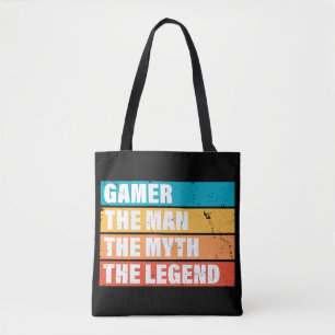 Bolso De Tela Jugador. El Hombre. El Mito. La Leyenda.