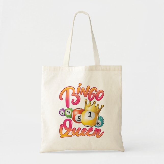 Bolso De Tela Jugador femenino de Bingo Queen (Frente)