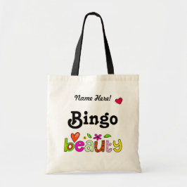Bolso De Tela Jugadores de Bingo Cute Beauty Personalizado Bingo