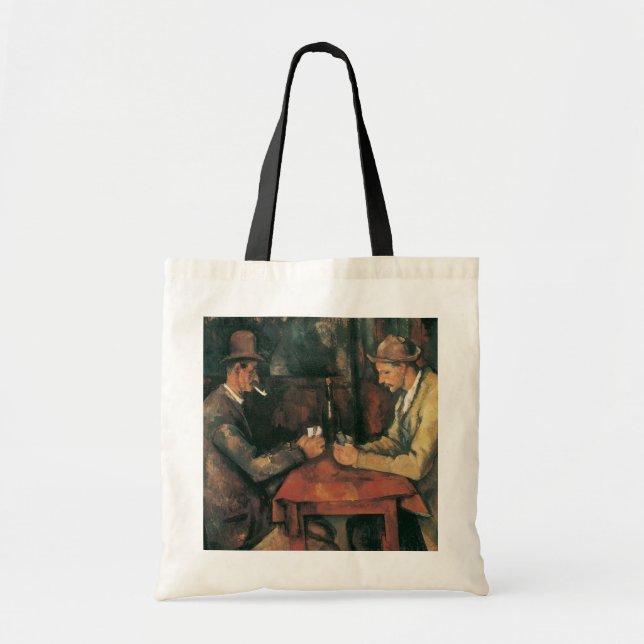 Bolso De Tela Jugadores de cartas de Paul Cezanne, Bella Artes d (Frente)