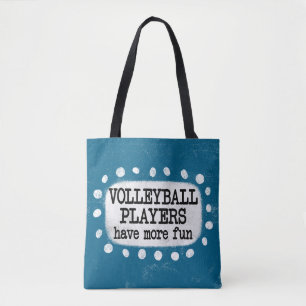 Bolso De Tela Jugadores de voleibol se divierten más con la bols