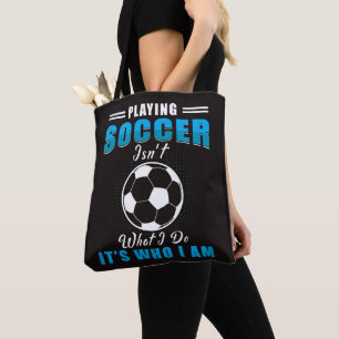 Bolso De Tela Jugando al fútbol