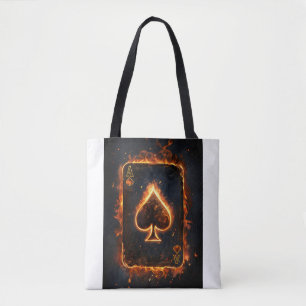 Bolso De Tela Jugando cartas.