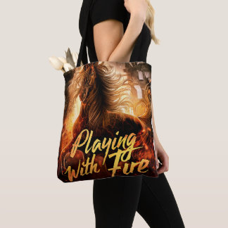 Bolso De Tela Jugando con fuego:Bolso de tela
