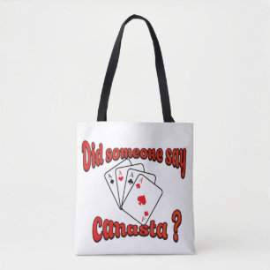 Bolso De Tela Jugar cartas Canasta
