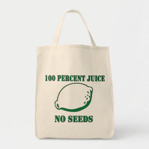 Bolso De Tela Jugo ningunas semillas