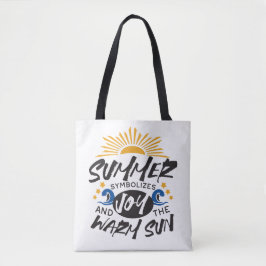 Bolso De Tela Jugoso verano - Cita de sol cálido