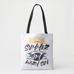 Bolso De Tela Jugoso verano - Cita de sol cálido