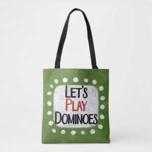 Bolso De Tela Juguemos a Dominoes Tote Bag