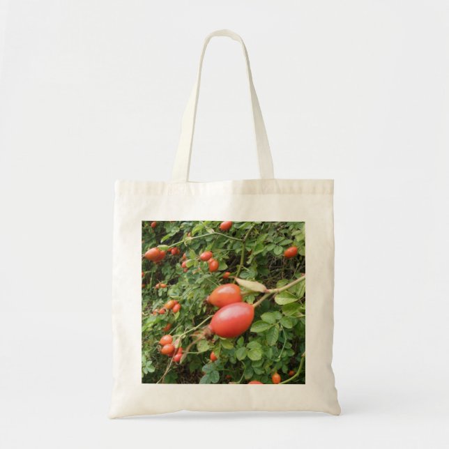 Bolso De Tela Juicy Red Rose Hips Tote Bag (Frente)