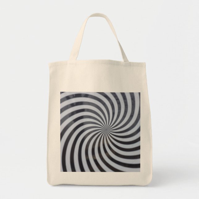 Bolso De Tela Jumbo Einkaufstasche con hipnosis espiral diseño (Frente)