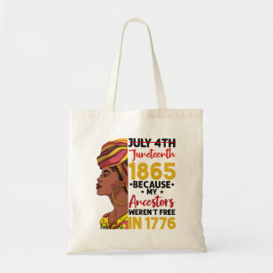 Bolso De Tela Juneteenth Porque Mis Antepasados No Eran Libres 1