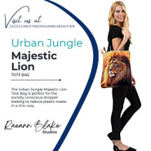 Jungla urbana Majestuosa León Tote Bag