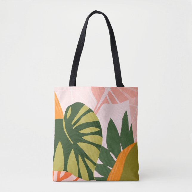 Bolso De Tela Jungle Collage I (Anverso)