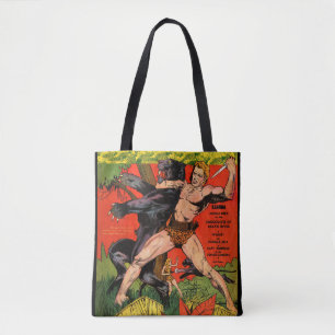 Bolso De Tela Jungle Tarzan y Black Panther Vintage Comics
