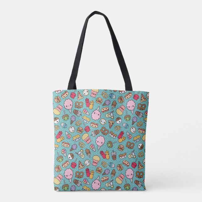 Bolso De Tela Junk Food lindo (Reverso)