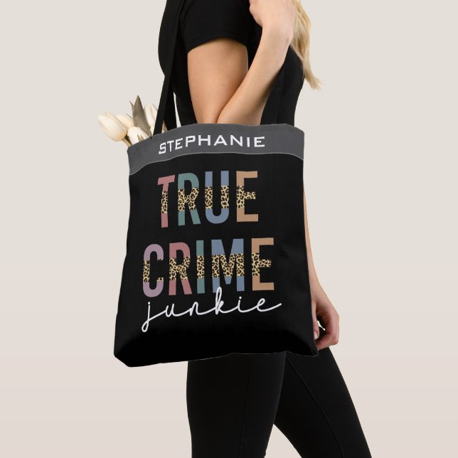 Bolso De Tela Junkie del Crimen Verdadero | Crimen de asesinato  (Detalle)